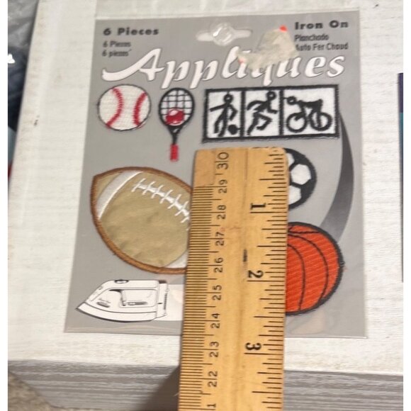 Iron-On Sports Appliques & Wrights Soccer Ball Patch For Crafting & Repairs - Picture 5 of 7